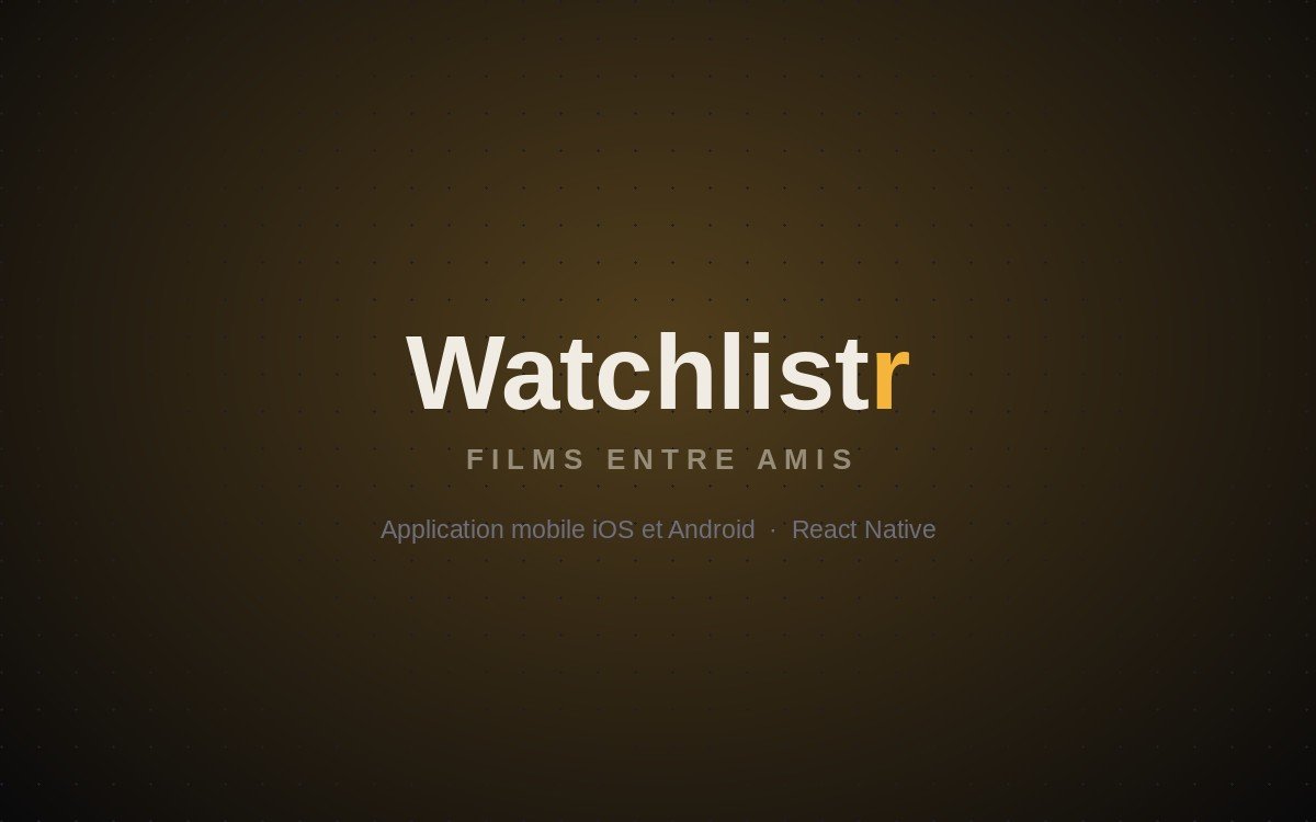 Watchlistr, application de notation de films entre amis